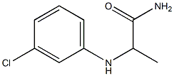 2-[(3-chlorophenyl)amino]propanamide Struktur