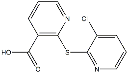 2-[(3-chloropyridin-2-yl)thio]nicotinic acid Struktur