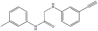 2-[(3-ethynylphenyl)amino]-N-(3-methylphenyl)acetamide Struktur