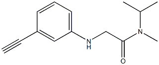 2-[(3-ethynylphenyl)amino]-N-methyl-N-(propan-2-yl)acetamide Struktur