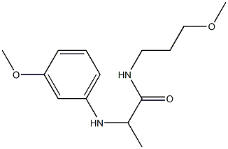 2-[(3-methoxyphenyl)amino]-N-(3-methoxypropyl)propanamide Struktur