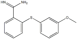 2-[(3-methoxyphenyl)sulfanyl]benzene-1-carboximidamide Struktur