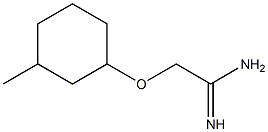 2-[(3-methylcyclohexyl)oxy]ethanimidamide Struktur