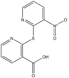 2-[(3-nitropyridin-2-yl)thio]nicotinic acid Struktur