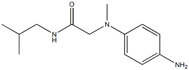 2-[(4-aminophenyl)(methyl)amino]-N-(2-methylpropyl)acetamide Struktur