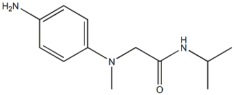 2-[(4-aminophenyl)(methyl)amino]-N-(propan-2-yl)acetamide Struktur