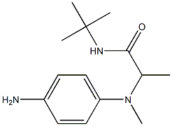 2-[(4-aminophenyl)(methyl)amino]-N-tert-butylpropanamide Struktur