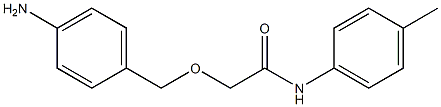 2-[(4-aminophenyl)methoxy]-N-(4-methylphenyl)acetamide Struktur