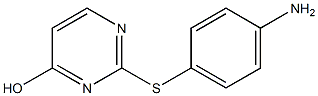 2-[(4-aminophenyl)sulfanyl]pyrimidin-4-ol Struktur