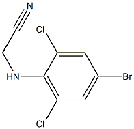 2-[(4-bromo-2,6-dichlorophenyl)amino]acetonitrile Struktur