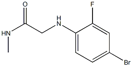 2-[(4-bromo-2-fluorophenyl)amino]-N-methylacetamide Struktur