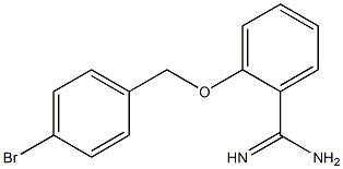 2-[(4-bromobenzyl)oxy]benzenecarboximidamide Struktur