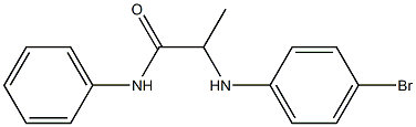 2-[(4-bromophenyl)amino]-N-phenylpropanamide Struktur