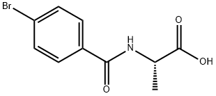 2-[(4-bromophenyl)formamido]propanoic acid Struktur