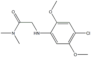 2-[(4-chloro-2,5-dimethoxyphenyl)amino]-N,N-dimethylacetamide Struktur