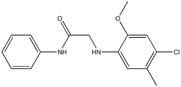 2-[(4-chloro-2-methoxy-5-methylphenyl)amino]-N-phenylacetamide Struktur