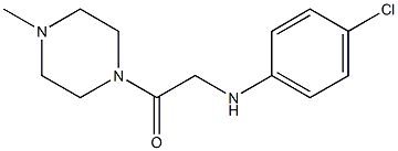 2-[(4-chlorophenyl)amino]-1-(4-methylpiperazin-1-yl)ethan-1-one Struktur