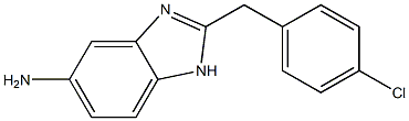 2-[(4-chlorophenyl)methyl]-1H-1,3-benzodiazol-5-amine Struktur