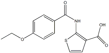 2-[(4-ethoxybenzene)amido]thiophene-3-carboxylic acid Struktur