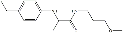 2-[(4-ethylphenyl)amino]-N-(3-methoxypropyl)propanamide Struktur