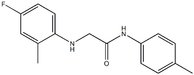 2-[(4-fluoro-2-methylphenyl)amino]-N-(4-methylphenyl)acetamide Struktur