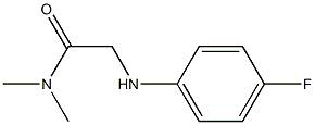 2-[(4-fluorophenyl)amino]-N,N-dimethylacetamide Struktur