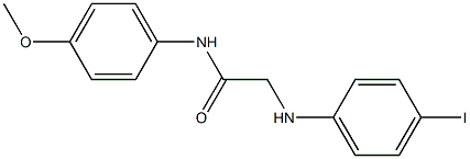 2-[(4-iodophenyl)amino]-N-(4-methoxyphenyl)acetamide Struktur