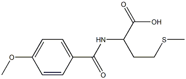 2-[(4-methoxyphenyl)formamido]-4-(methylsulfanyl)butanoic acid Struktur