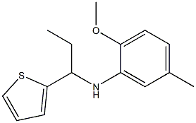 2-methoxy-5-methyl-N-[1-(thiophen-2-yl)propyl]aniline Struktur