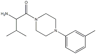 2-methyl-1-{[4-(3-methylphenyl)piperazin-1-yl]carbonyl}propylamine Struktur