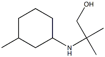 2-methyl-2-[(3-methylcyclohexyl)amino]propan-1-ol Struktur