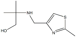 2-methyl-2-{[(2-methyl-1,3-thiazol-4-yl)methyl]amino}propan-1-ol Struktur