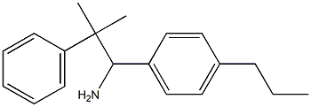 2-methyl-2-phenyl-1-(4-propylphenyl)propan-1-amine Struktur