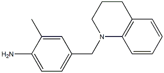 2-methyl-4-(1,2,3,4-tetrahydroquinolin-1-ylmethyl)aniline Struktur