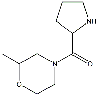 2-methyl-4-(pyrrolidin-2-ylcarbonyl)morpholine Struktur