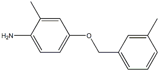 2-methyl-4-[(3-methylbenzyl)oxy]aniline Struktur