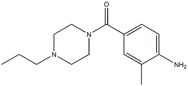 2-methyl-4-[(4-propylpiperazin-1-yl)carbonyl]aniline Struktur