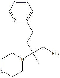 2-methyl-4-phenyl-2-(thiomorpholin-4-yl)butan-1-amine Struktur