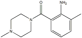 2-methyl-6-[(4-methylpiperazin-1-yl)carbonyl]aniline Struktur