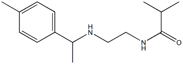 2-methyl-N-(2-{[1-(4-methylphenyl)ethyl]amino}ethyl)propanamide Struktur