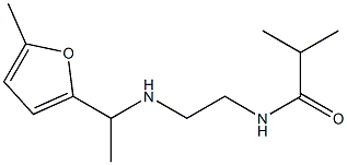 2-methyl-N-(2-{[1-(5-methylfuran-2-yl)ethyl]amino}ethyl)propanamide Struktur