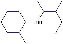 2-methyl-N-(3-methylpentan-2-yl)cyclohexan-1-amine Struktur