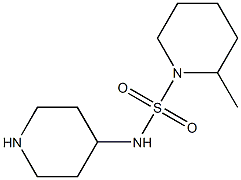 2-methyl-N-(piperidin-4-yl)piperidine-1-sulfonamide Struktur