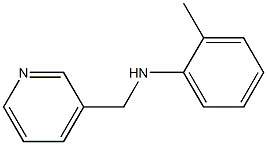 2-methyl-N-(pyridin-3-ylmethyl)aniline Struktur