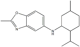 2-methyl-N-[5-methyl-2-(propan-2-yl)cyclohexyl]-1,3-benzoxazol-5-amine Struktur