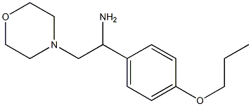 2-morpholin-4-yl-1-(4-propoxyphenyl)ethanamine Struktur