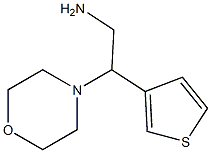 2-morpholin-4-yl-2-thien-3-ylethanamine Struktur