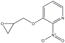 2-nitro-3-(oxiran-2-ylmethoxy)pyridine Struktur