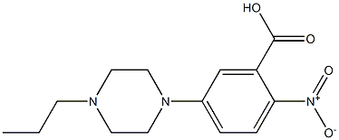 2-nitro-5-(4-propylpiperazin-1-yl)benzoic acid Struktur