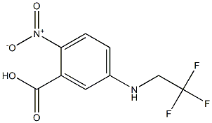 2-nitro-5-[(2,2,2-trifluoroethyl)amino]benzoic acid Struktur